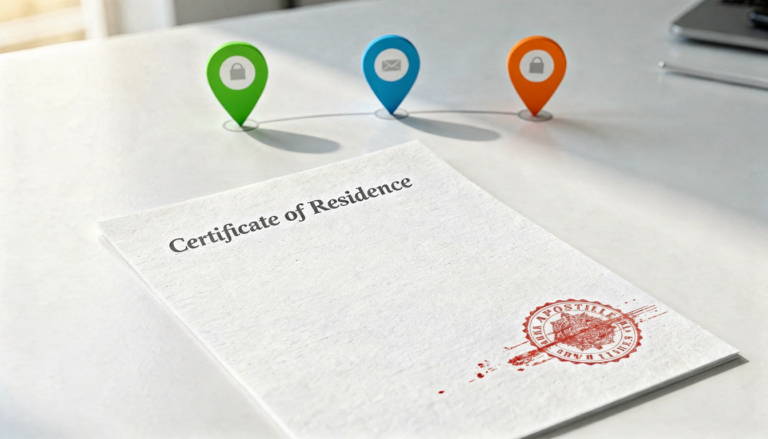 거주자증명서(Certificate of Residence) 아포스티유 진행 사례 대표 이미지