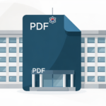 해외 제출용 범죄수사경력회보서를 PDF 형태로 발급받는 과정을 상징적으로 표현한 대표 이미지